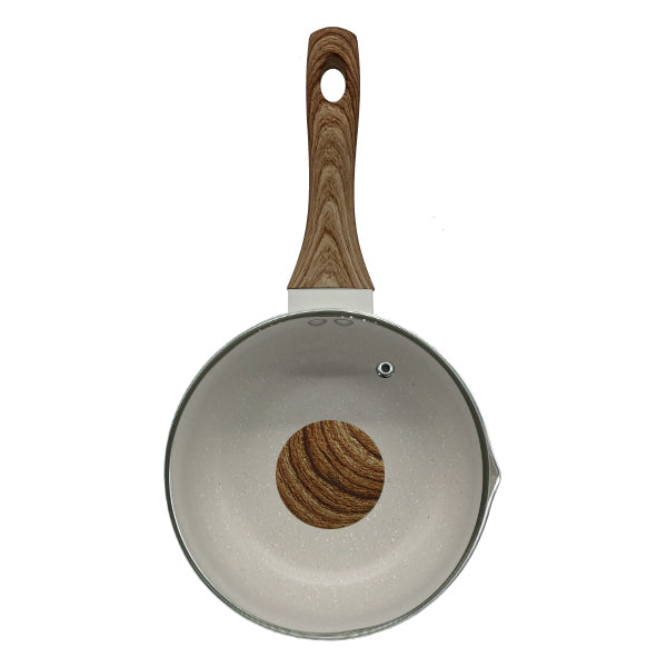 HappiKloc Sandstone Sauce Pan With Lid 18 cm.