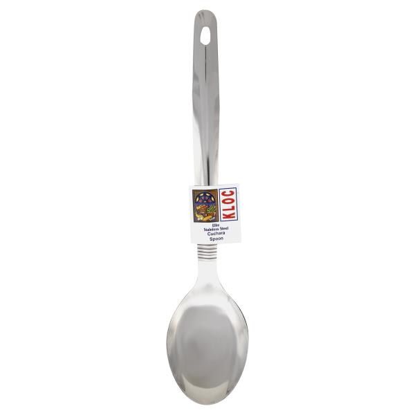 Kloc 13" Stainless Steel Solid Spoon Elite