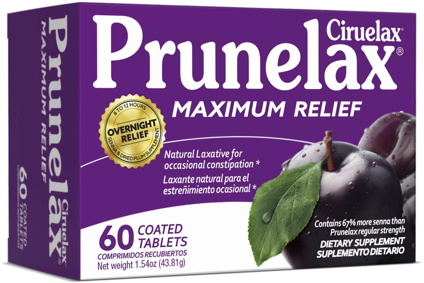 Prunelax Maximum Relief 60 Tabs