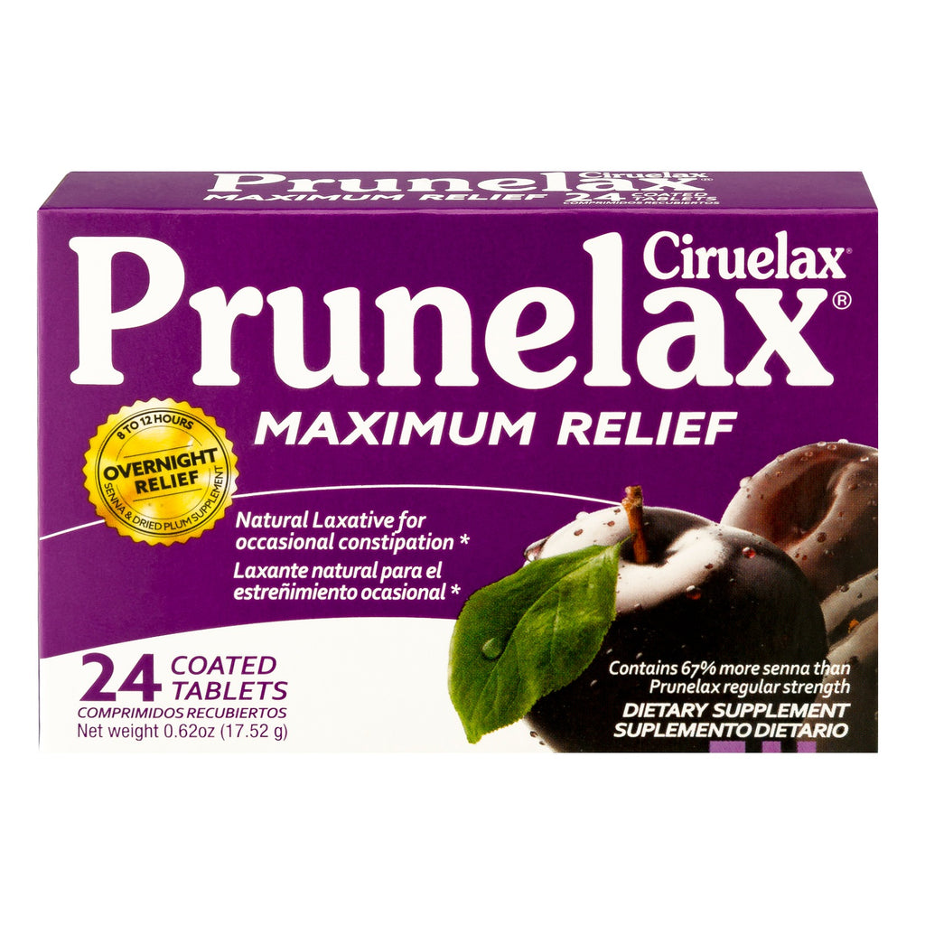 Prunelax Maximum Relief 24 Tabs.