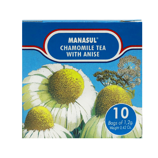 Manasul's Te Manzanilla Con Anis 10 Bags