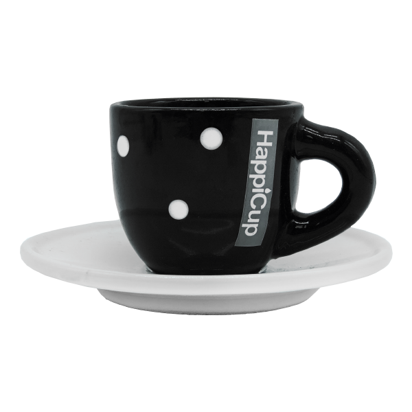 HappiCup Polka Dot Espresso Cup and Saucer (Set of 2)