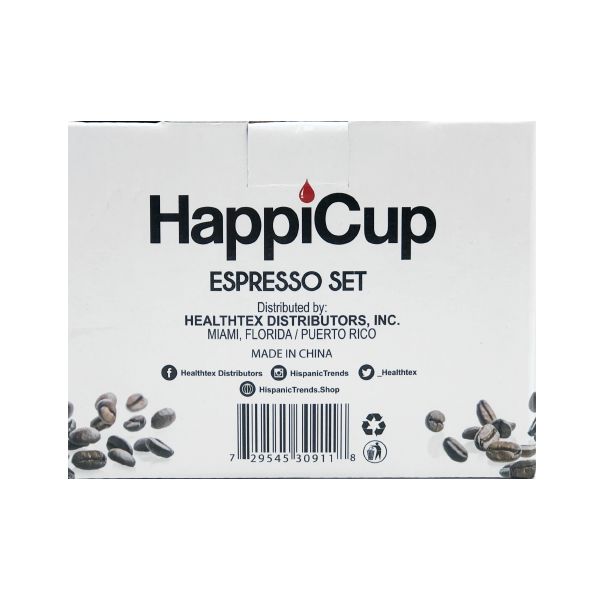 HappiCup Polka Dot Espresso Cup and Saucer (Set of 2) – Healthtex