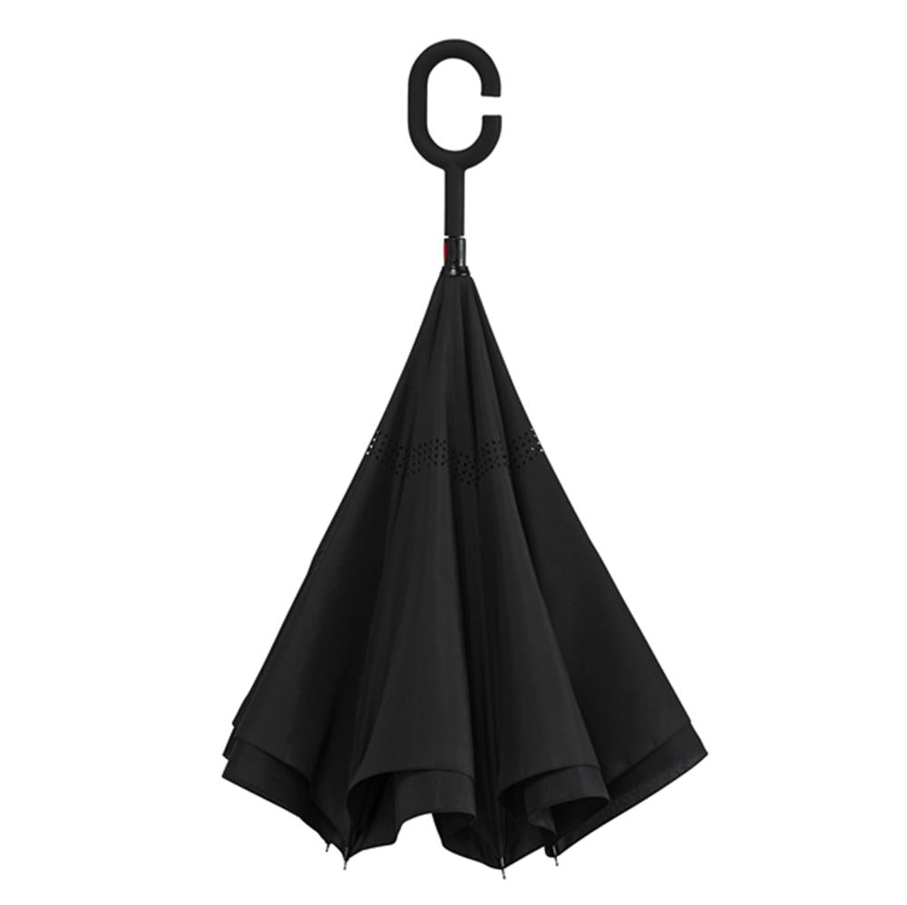 HappiBrella Black Reversible Umbrella