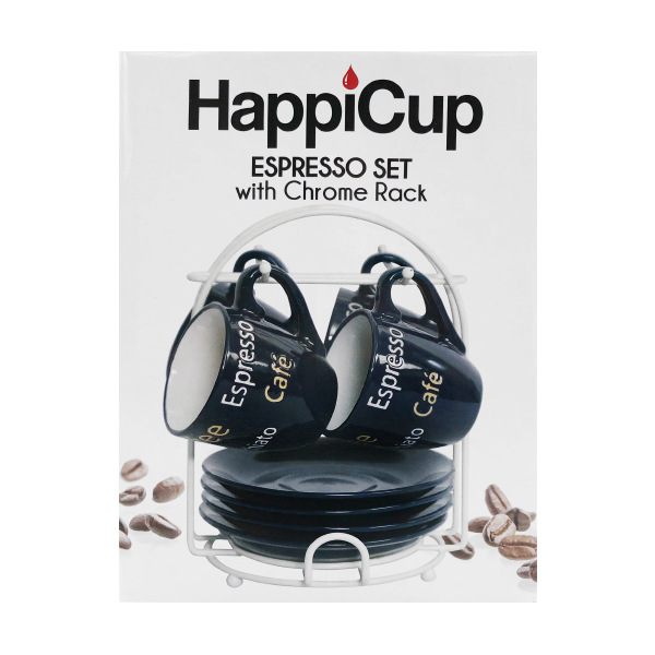 HappiCup Classic Espresso Set with Rack – Healthtex Distributors
