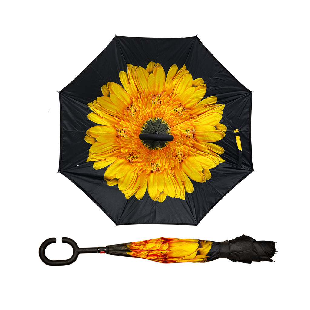 HappiBrella Sunflower Reversible Umbrella